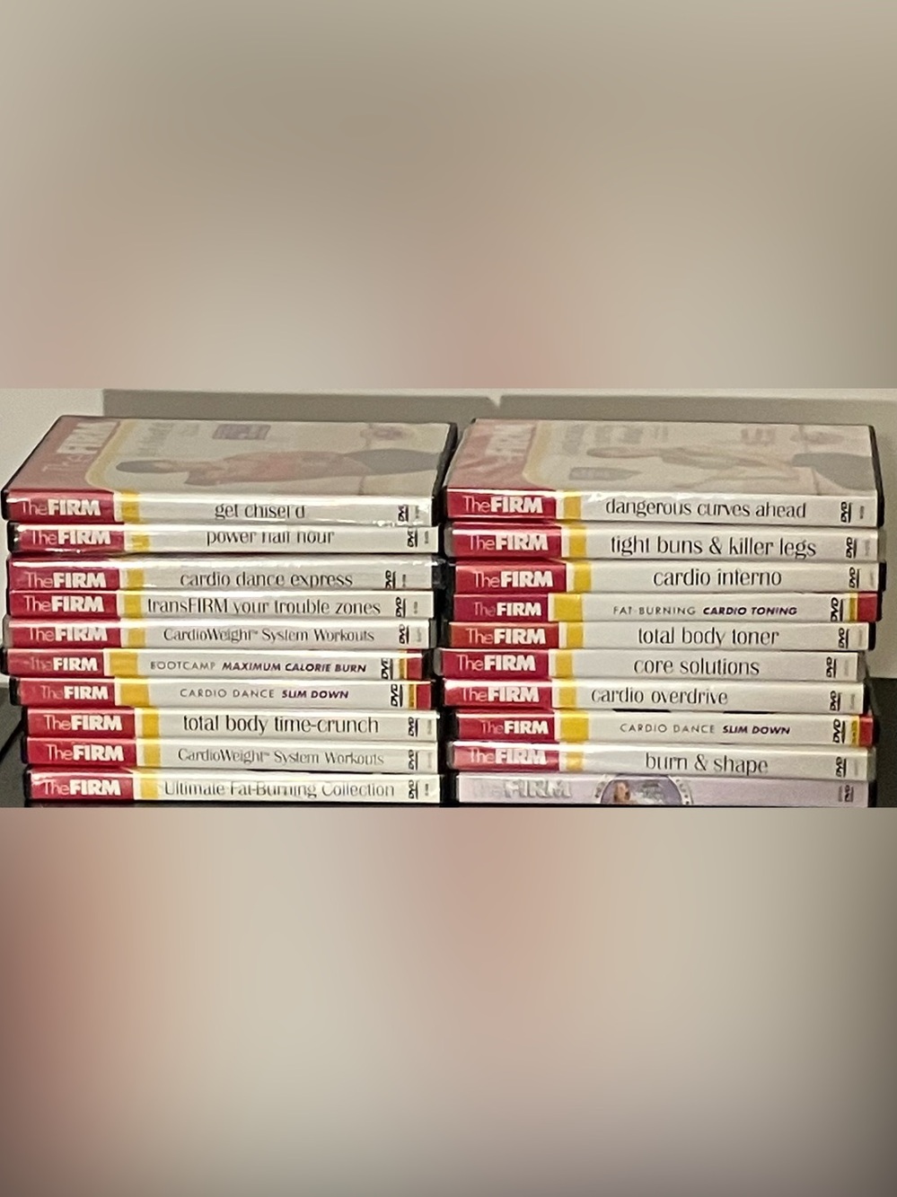 The Firm 20 Dvds Multiple workouts.